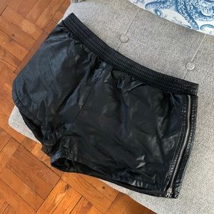 Faux Leather Shorts